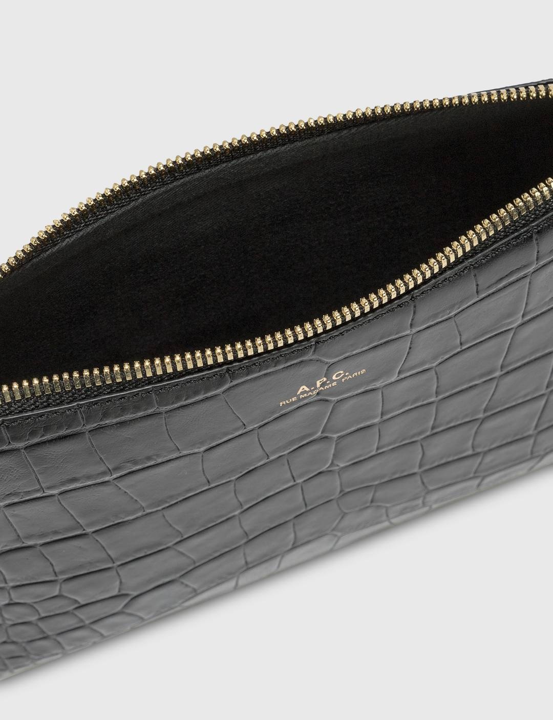 Sarah Pouch In Embossed Croco - 5