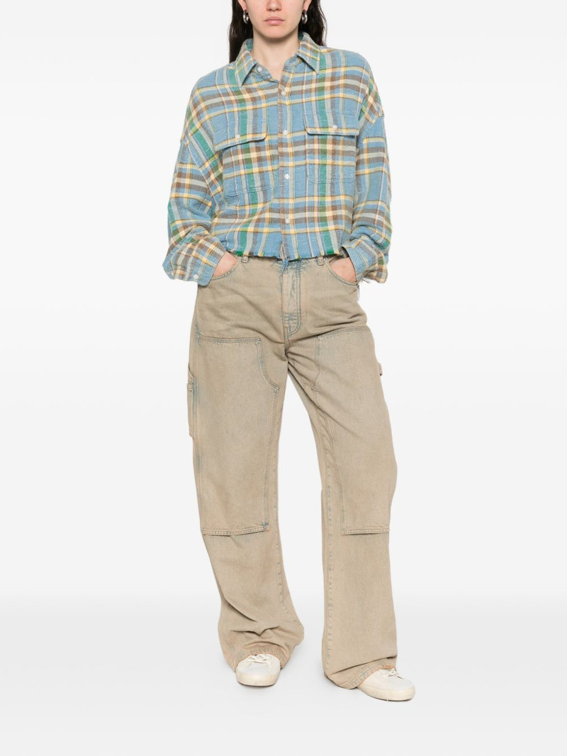 R13 plaid frayed shirt outlook