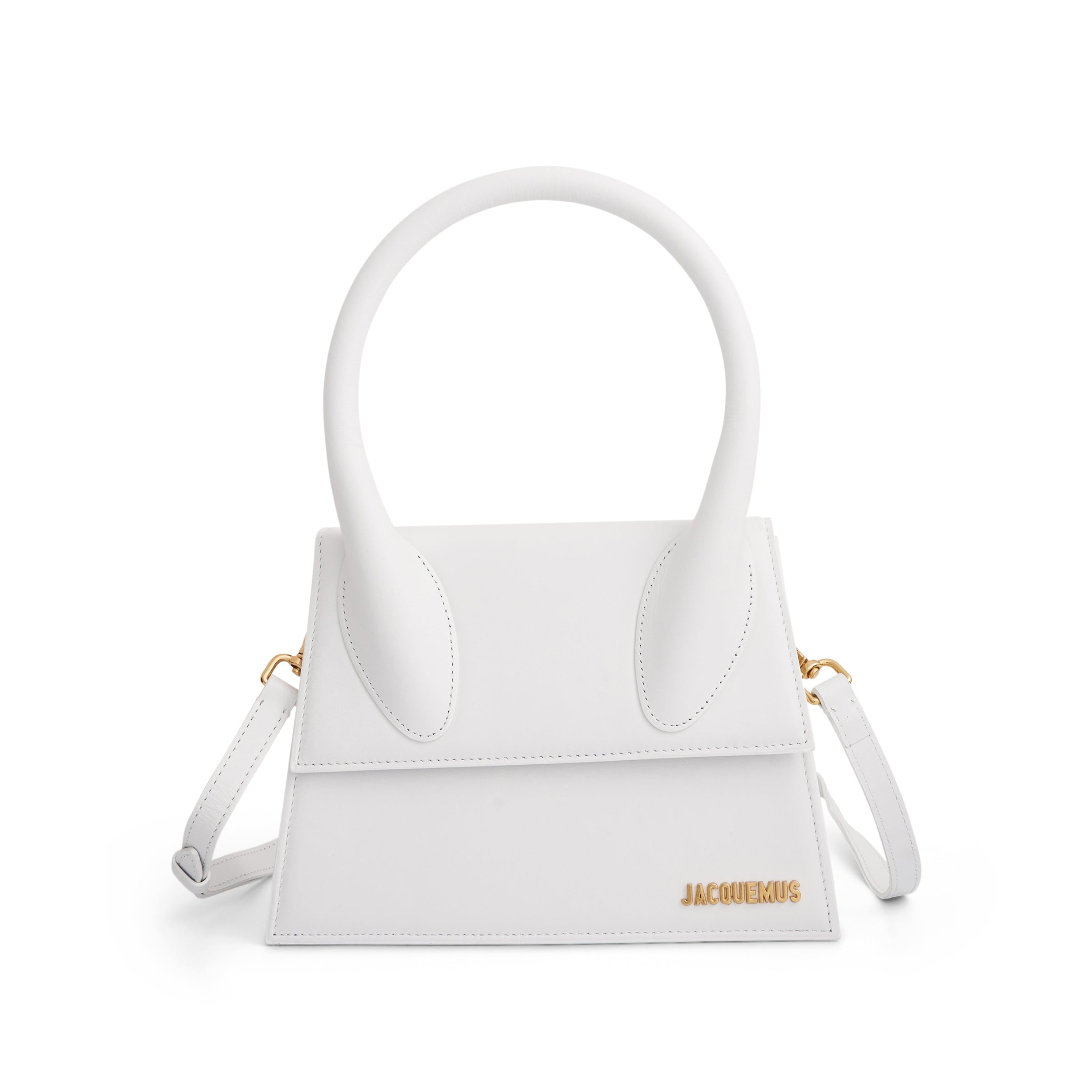 Le Grand Chiquito Leather Bag in White - 1