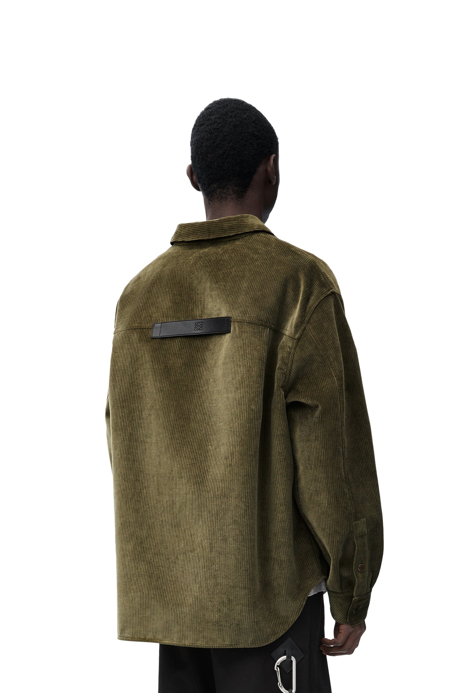 Overshirt in cotton and cashmere - 4