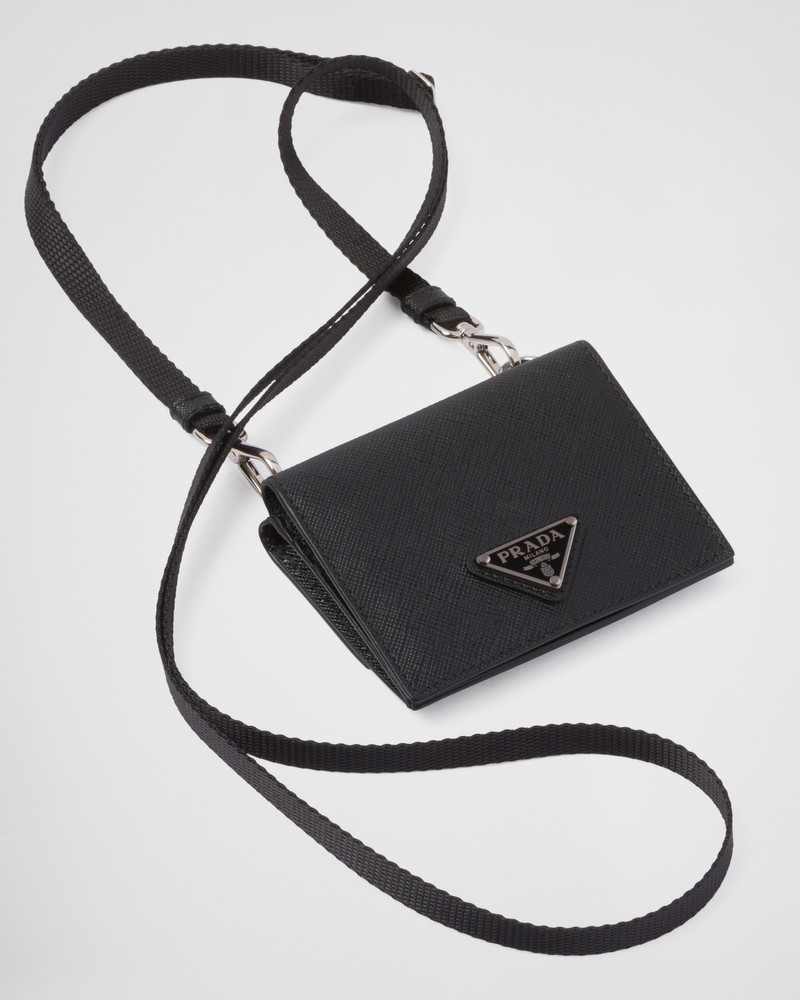 Saffiano leather card holder - 1