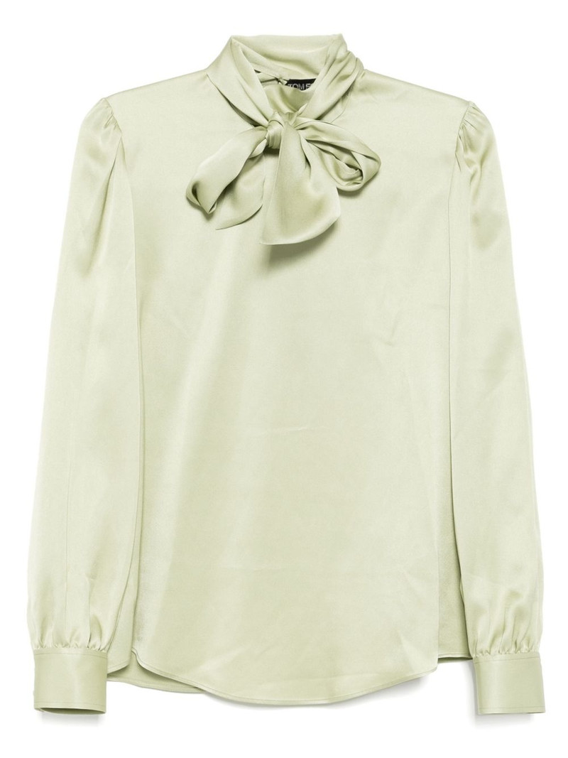 satin bow-detail blouse 1