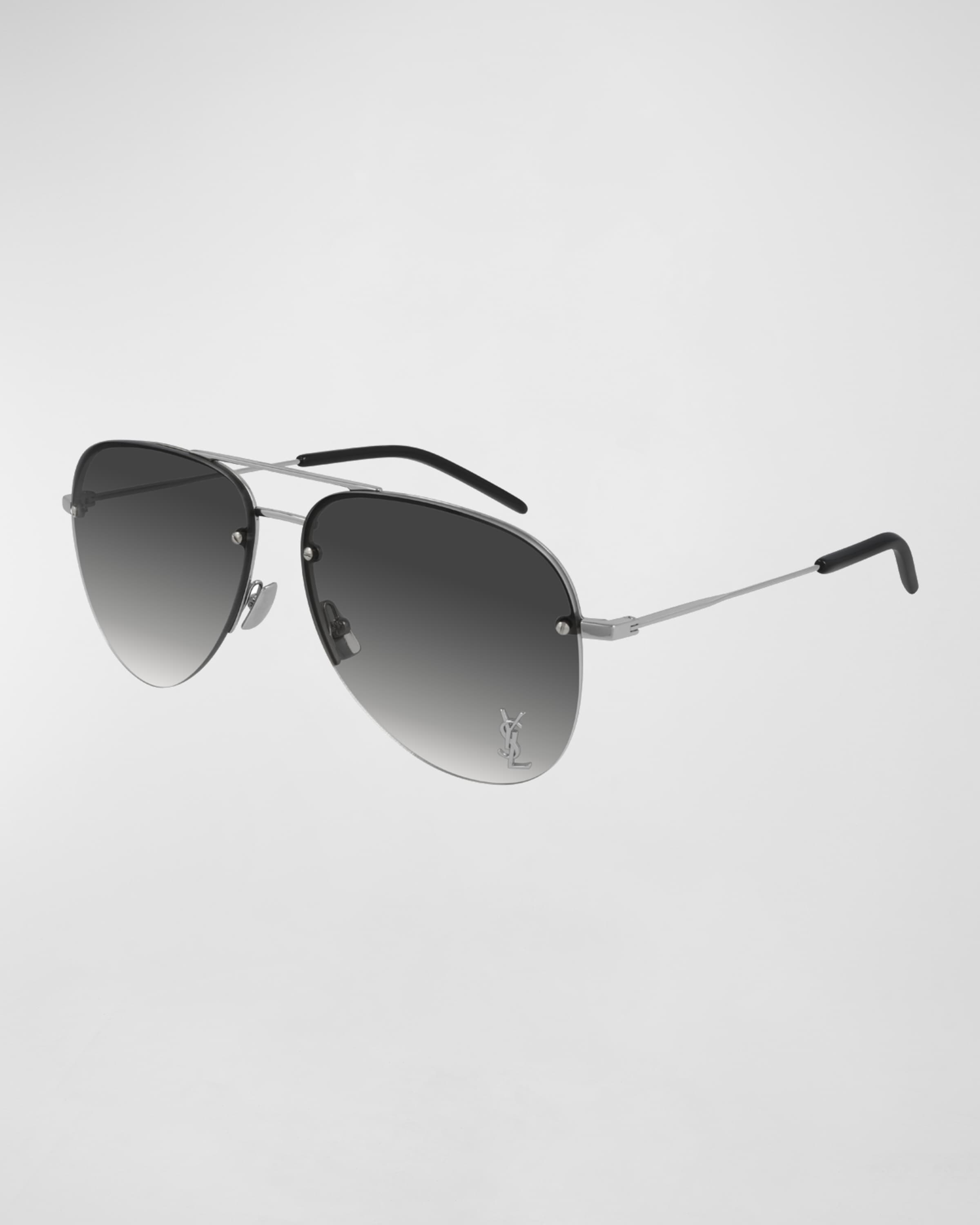 Men's Gradient Metal Aviator Sunglasses - 1