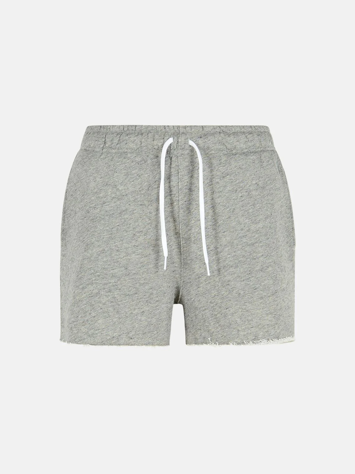 GREY COTTON SHORTS - 1