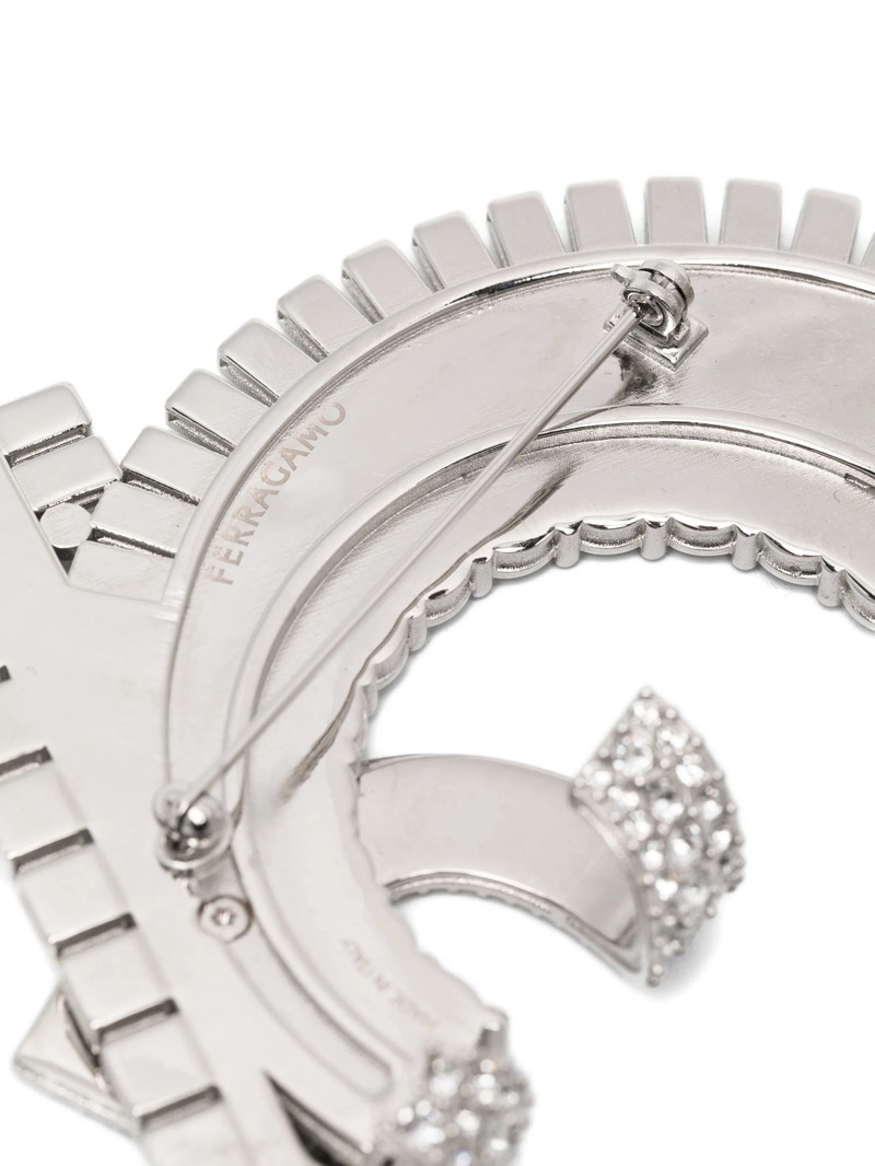 FERRAGAMO Ferragamo Crystal-embellished Brooch outlook