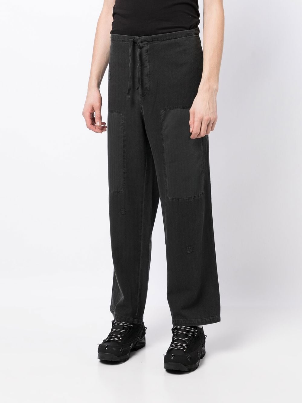 drawstring-waist trousers - 3