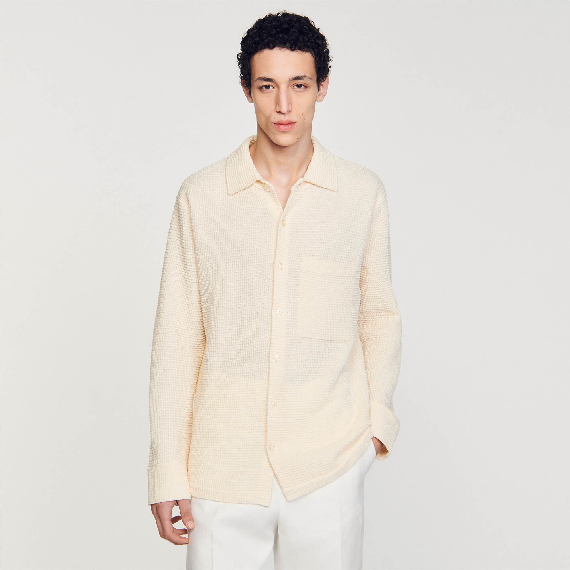 OVERSIZED KNIT SHIRT - 5