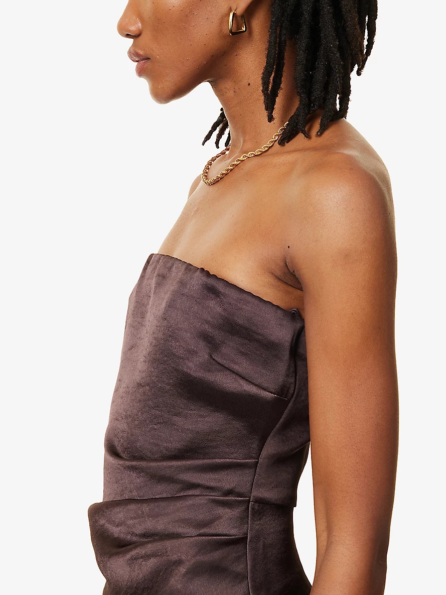 Symone strapless recycled polyester-blend mini dress - 5