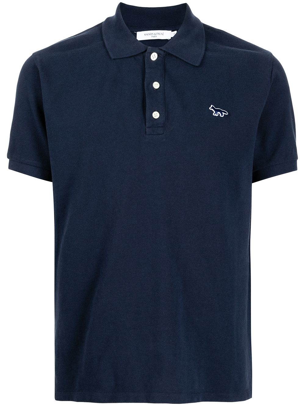 embroidered logo polo shirt - 1