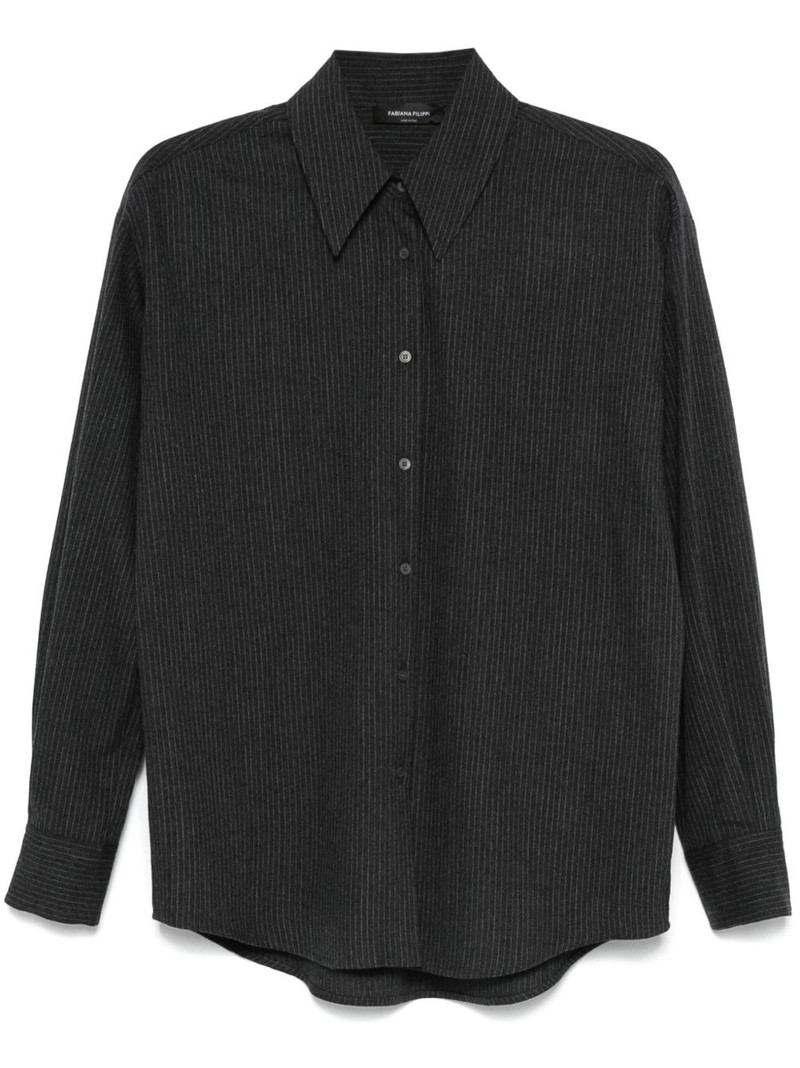 pinstriped flannel shirt 1