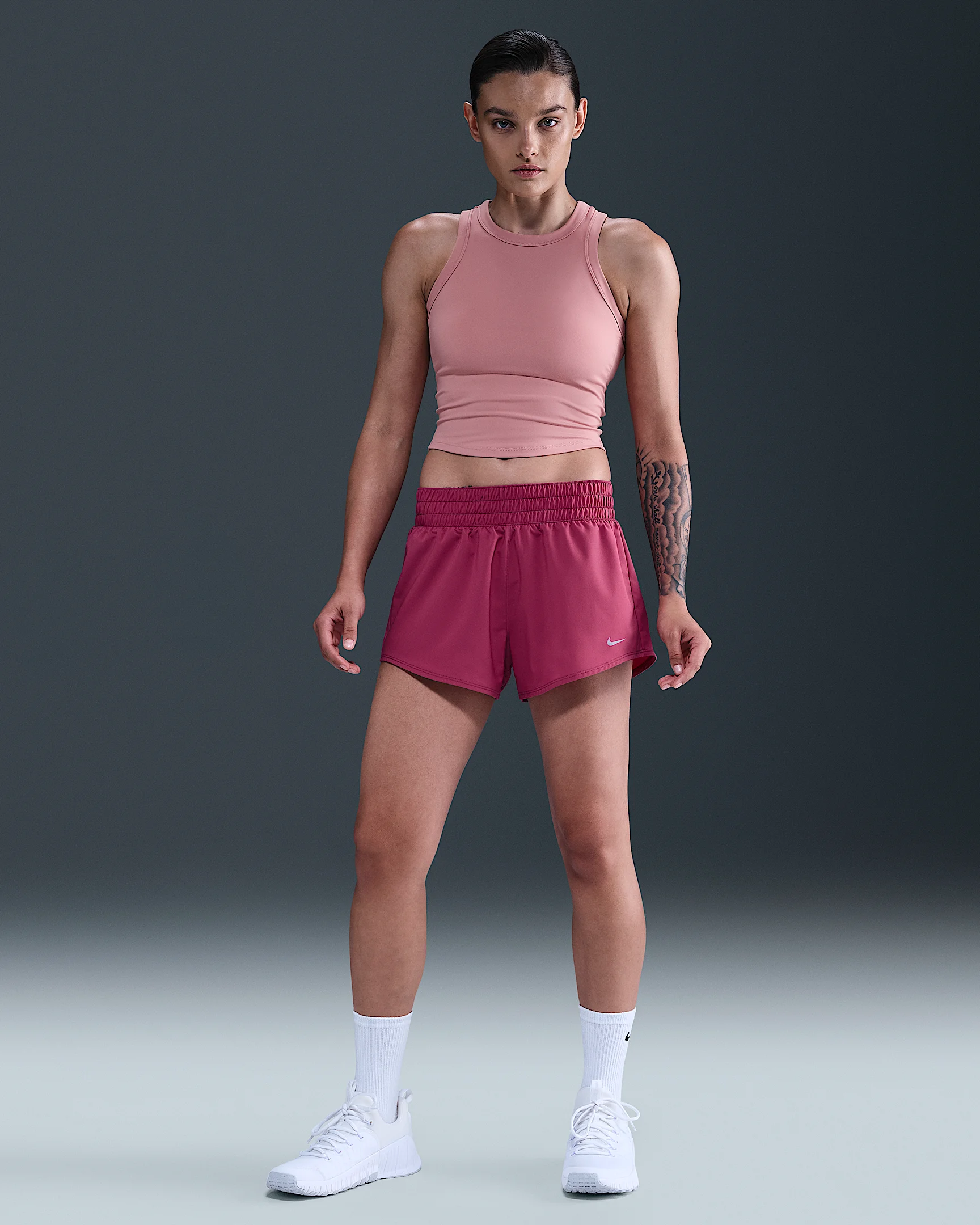 Nike One Women's Dri-FIT Mid-Rise 3" Brief-Lined Shorts - 1