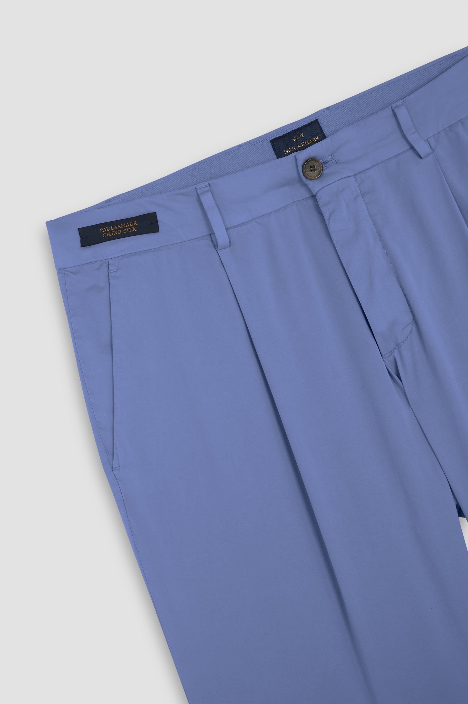 CHINO SILK STRETCH COTTON AND SILK BERMUDA SHORTS - 5
