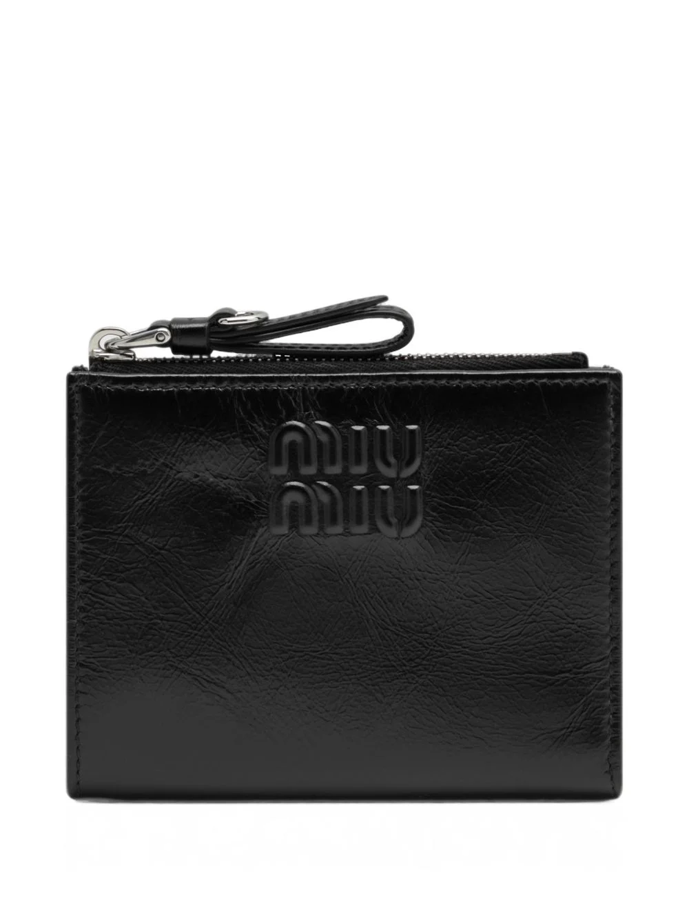 logo leather wallet - 1