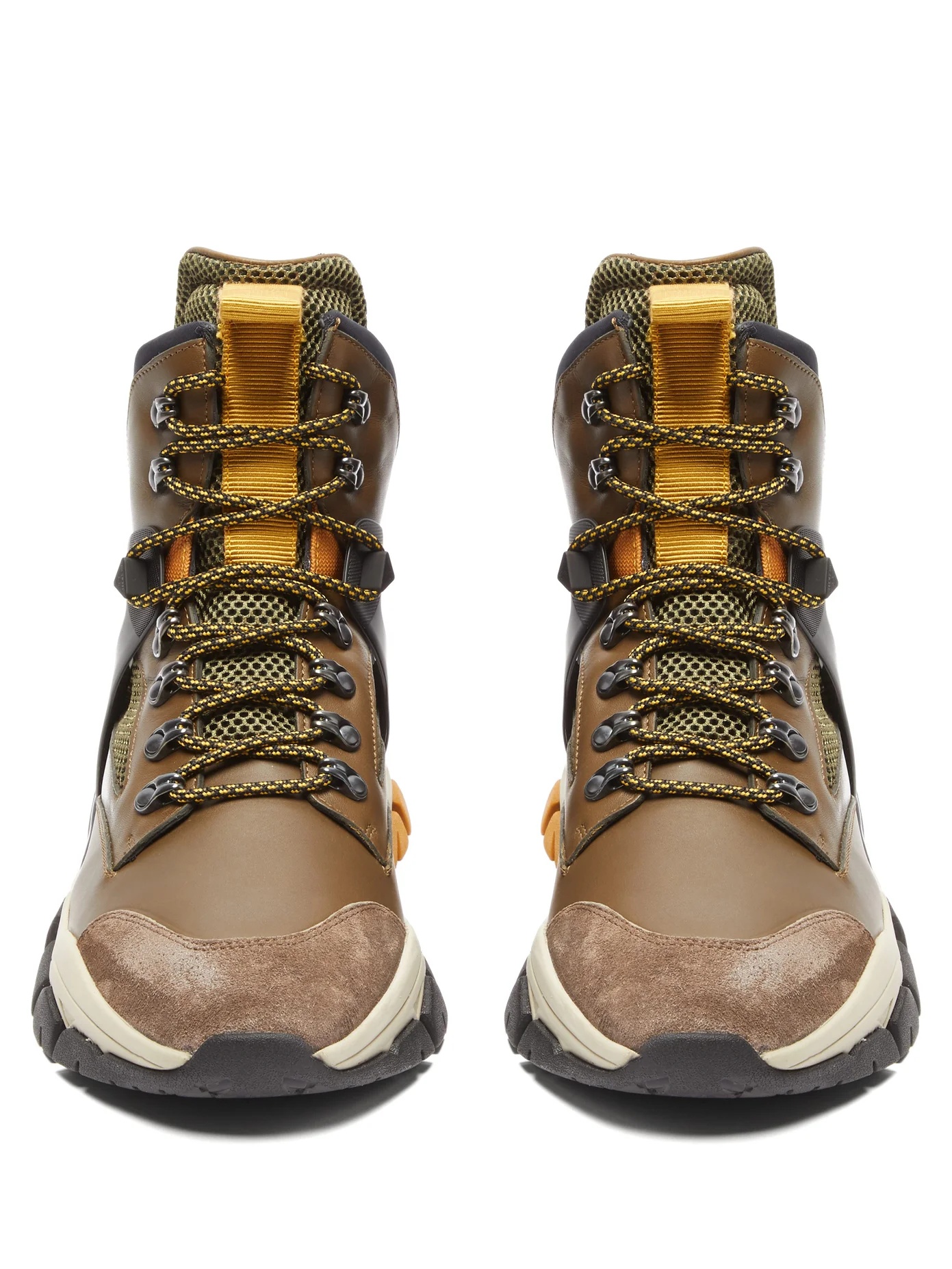 Tristan leather and mesh hiking trainer - 5