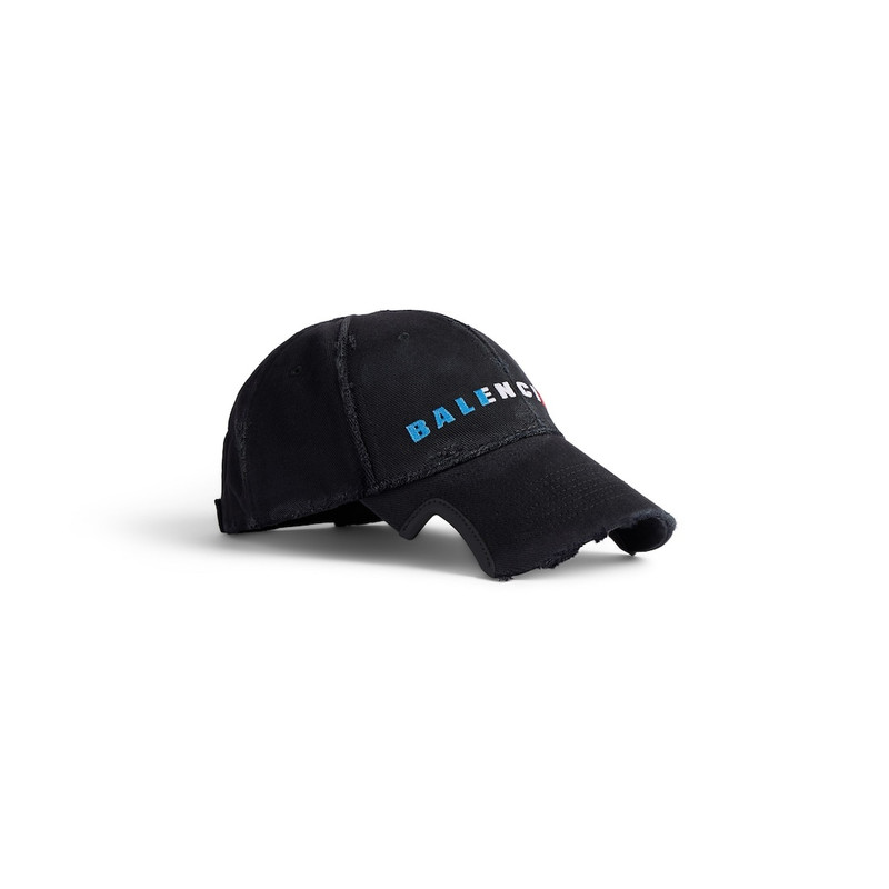 BALENCIAGA International Cap in Faded Black outlook