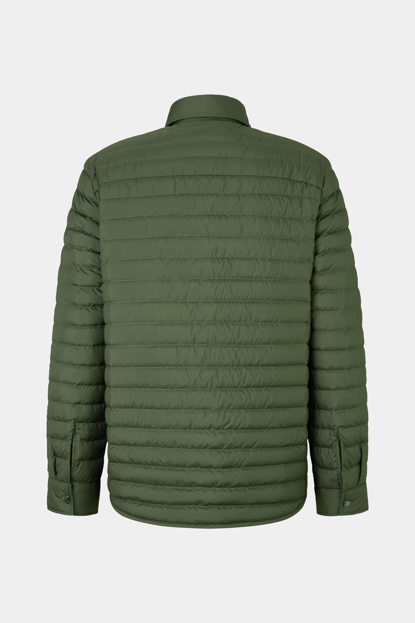 Olli Lightweight down overshirt in Olive green - 8