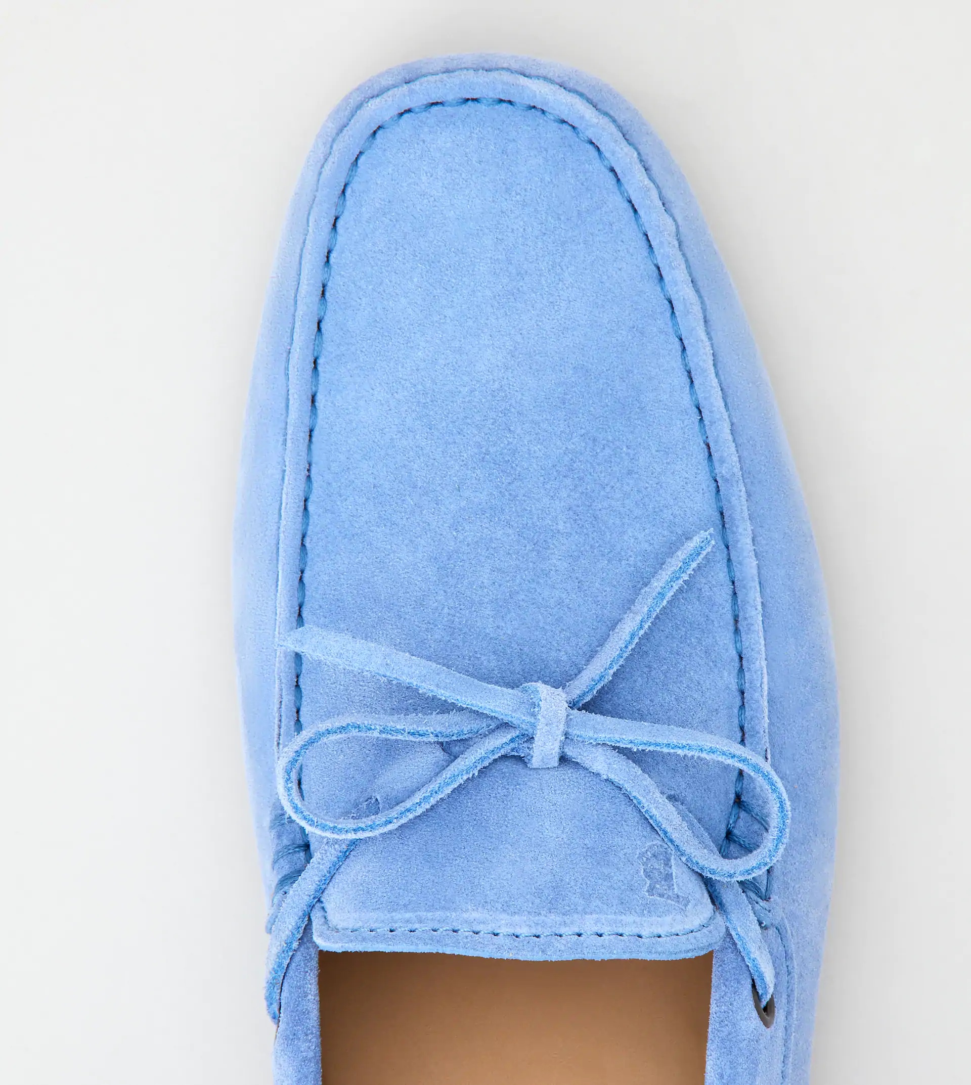 GOMMINO DRIVING SHOES IN SUEDE - LIGHT BLUE - 3