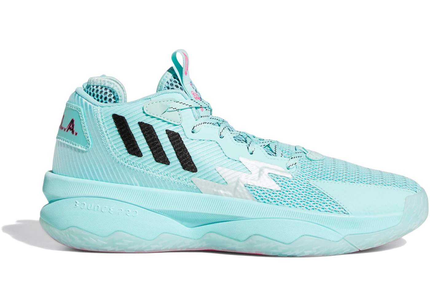 adidas Dame 8 Dame Dalla Light Blue Pink - 1