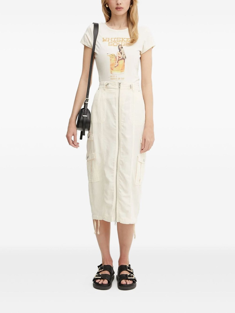 GUESS USA zip-front cargo skirt outlook