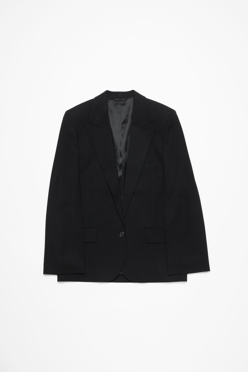Single-breasted jacket - Regular fit - Black - 1