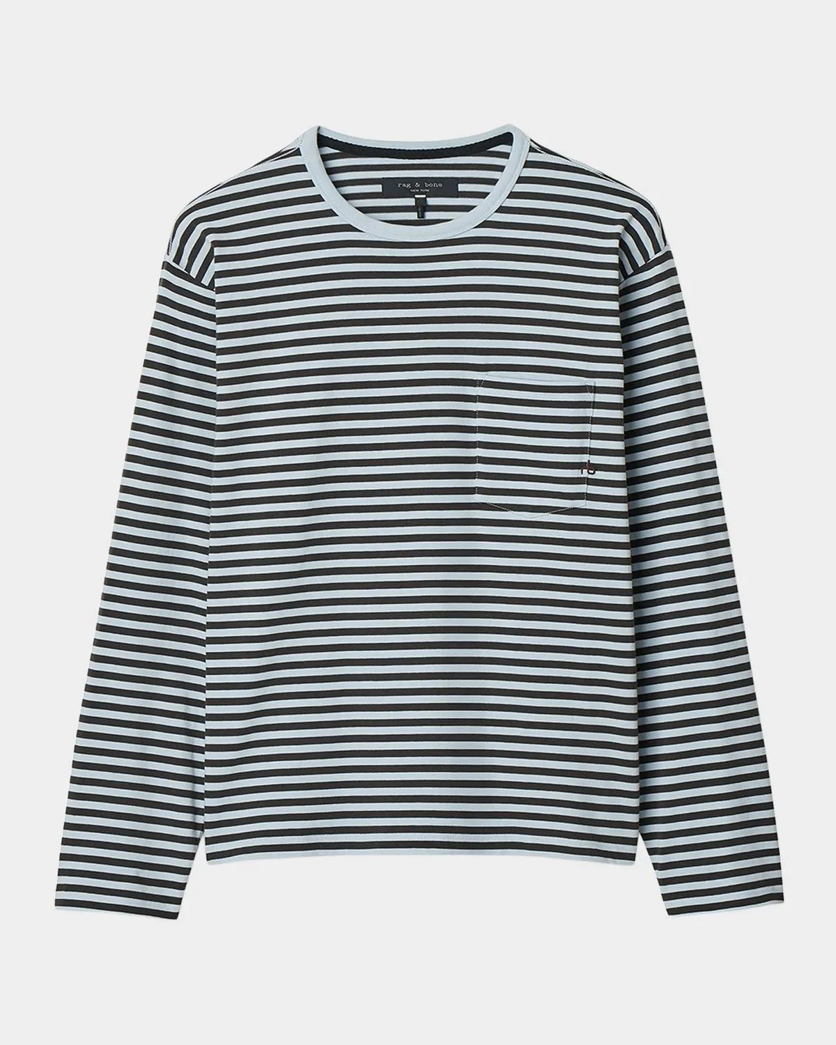 Men's Striped Cotton Boxy T-Shirt - 1