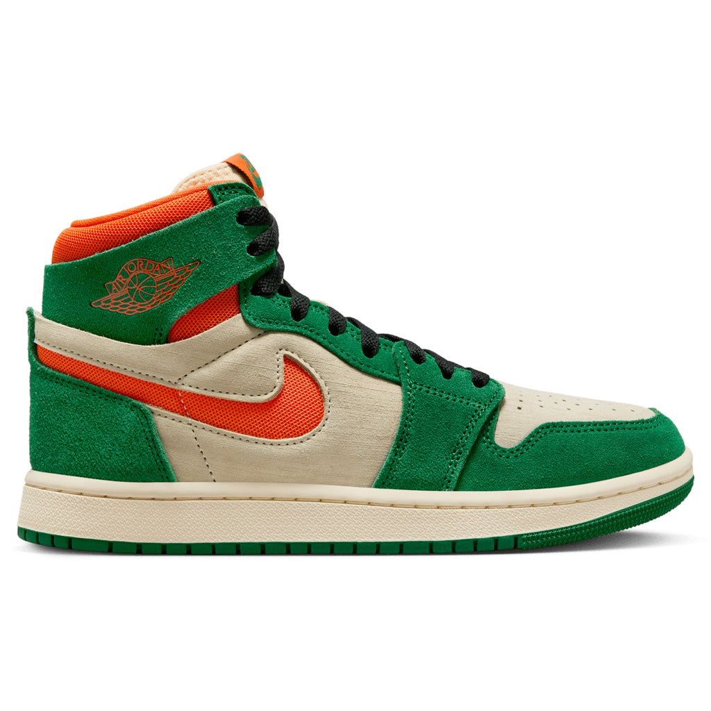 WOMEN'S AIR JORDAN 1 ZOOM COMFORT 2 - PINE GREEN/ORANGE BLAZE/MUSLIN - 1