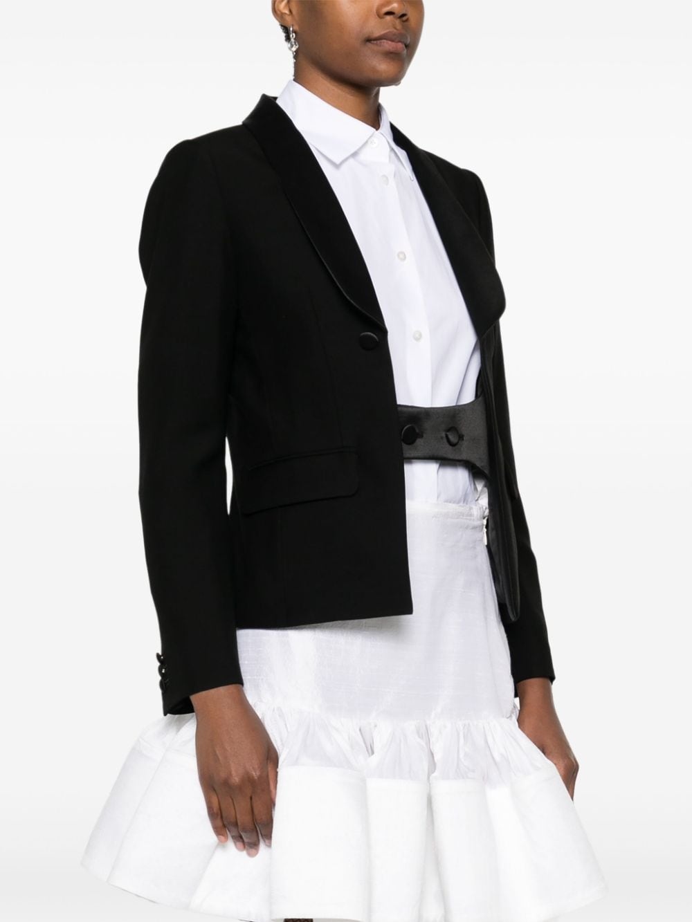 shawl-lapels blazer - 3