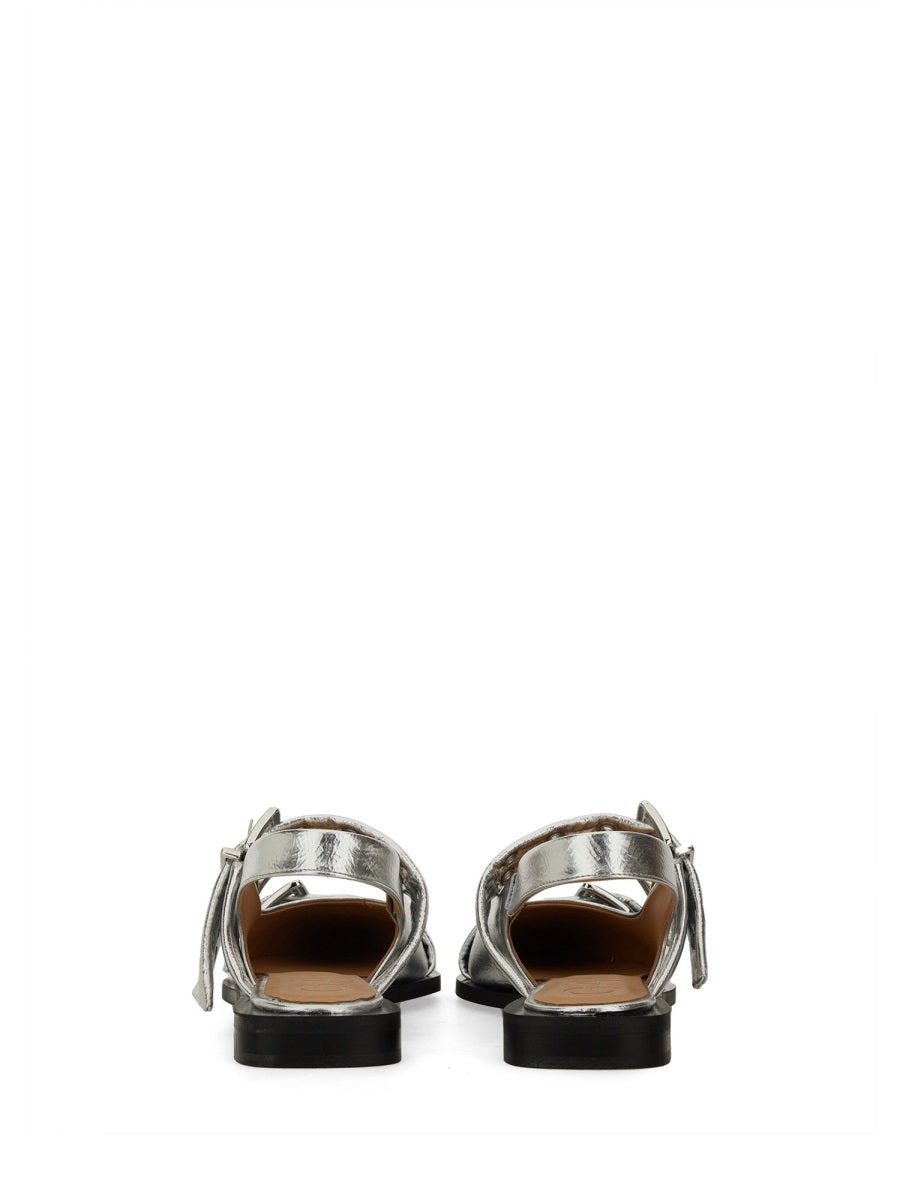 Ganni Women Ballerina With Buckle - 4