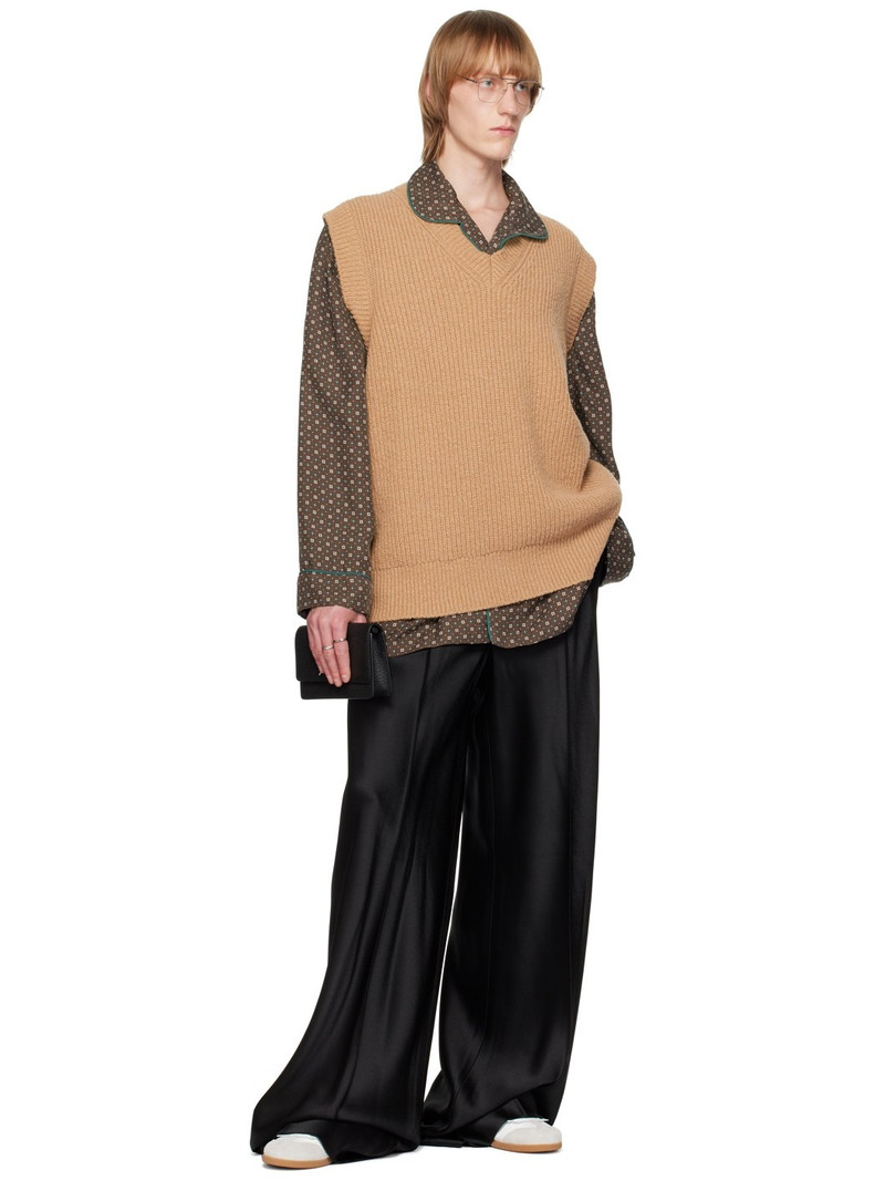 Maison Margiela Tan V-Neck Vest outlook