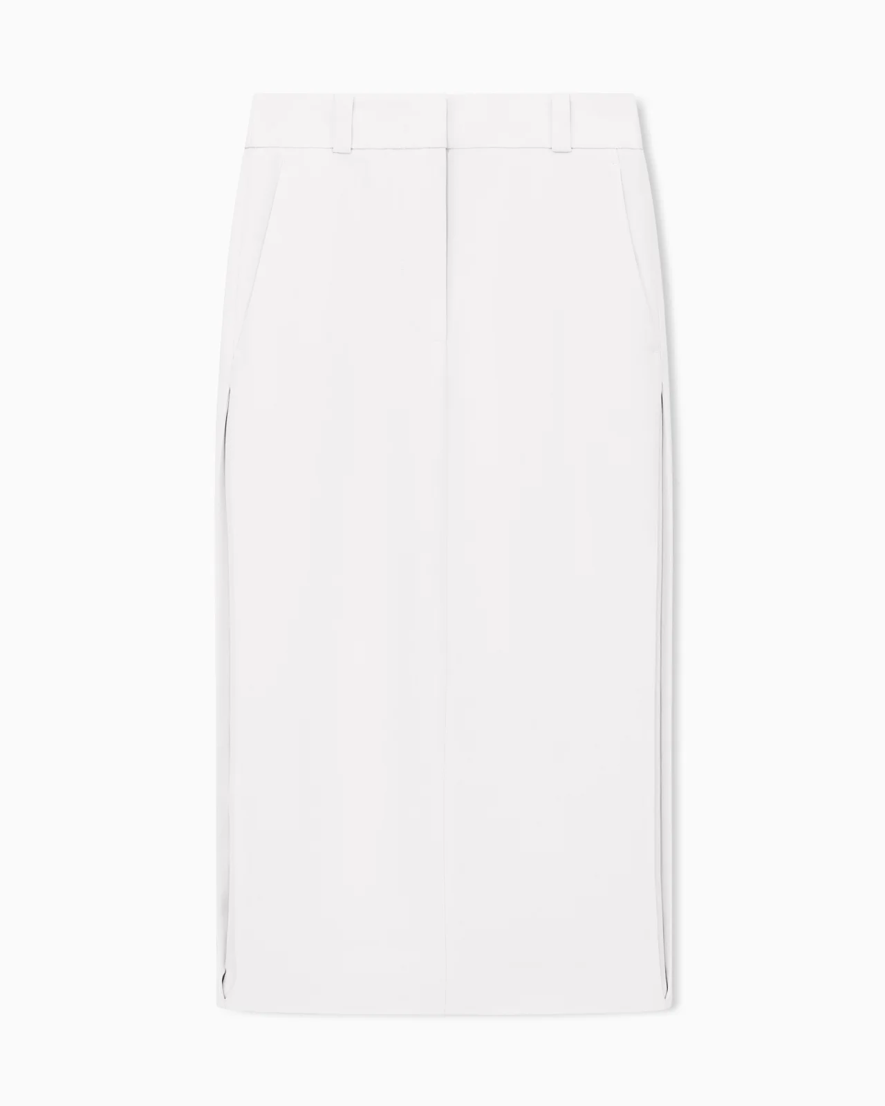 UNLINED SLIM SHEATH DRESS IN SILK CADY WITH SLIT - 1