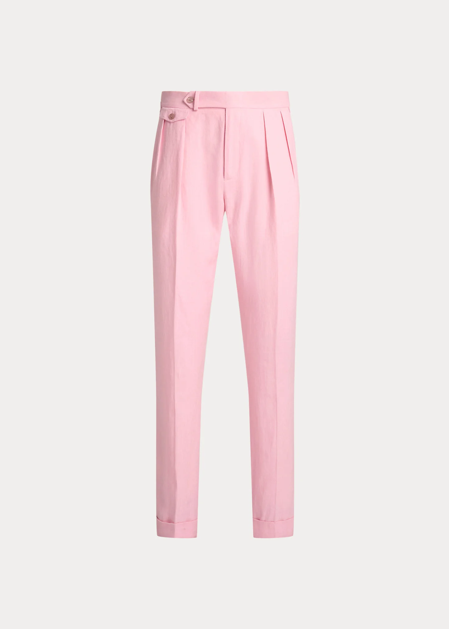 Pleated Linen Suit Trouser - 1