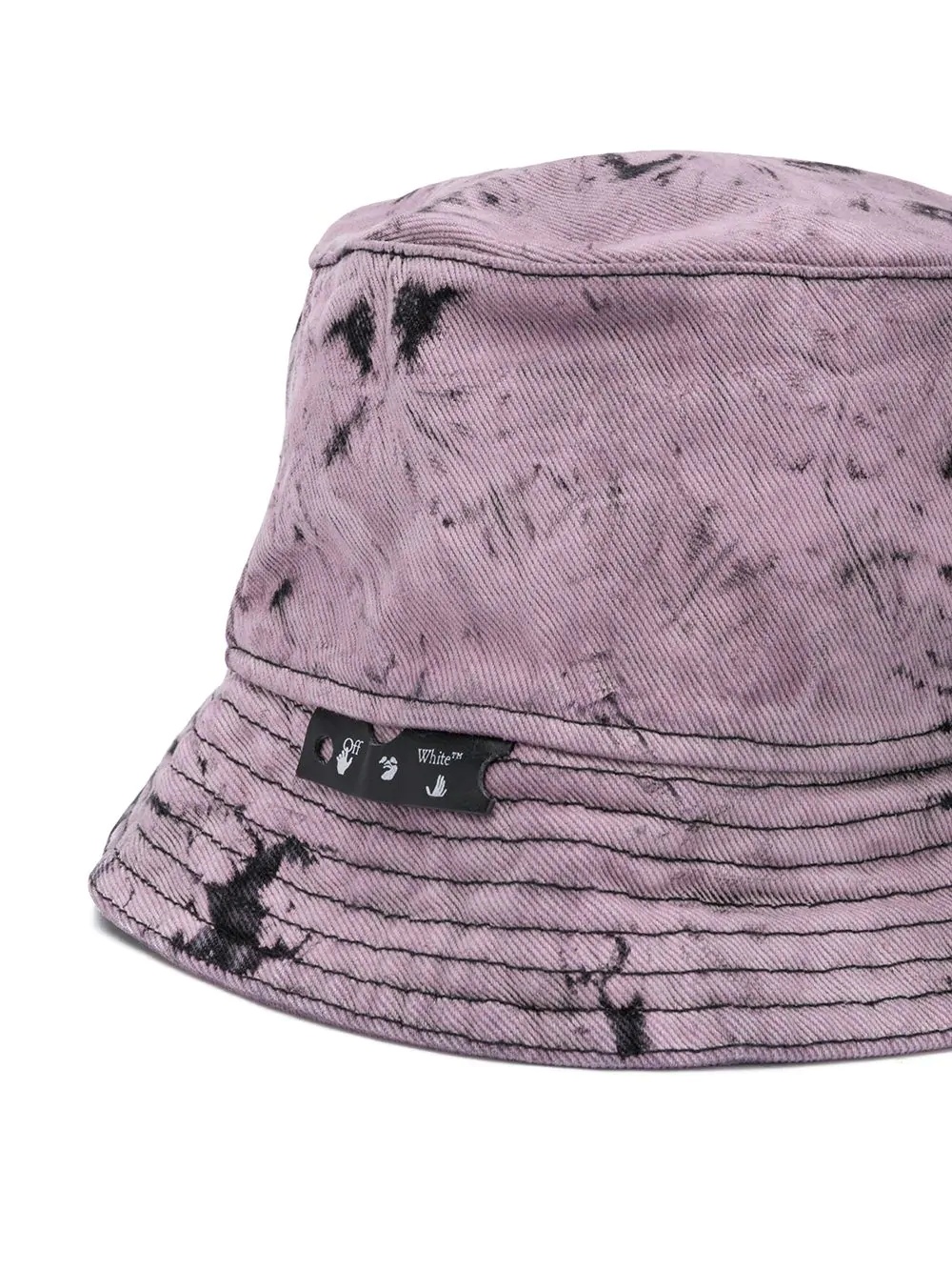 marble-effect bucket hat - 2