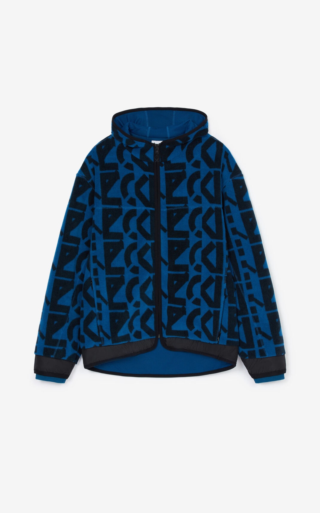 KENZO Sport zip-up monogram jacket - 1