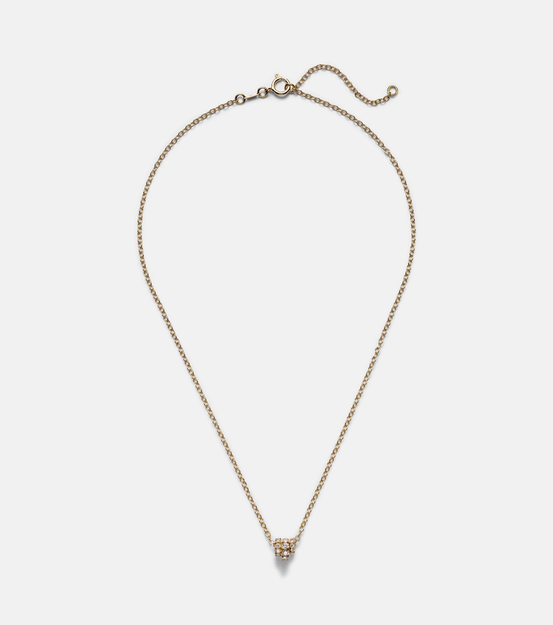 Vesta 18kt gold chain necklace with diamonds - 1