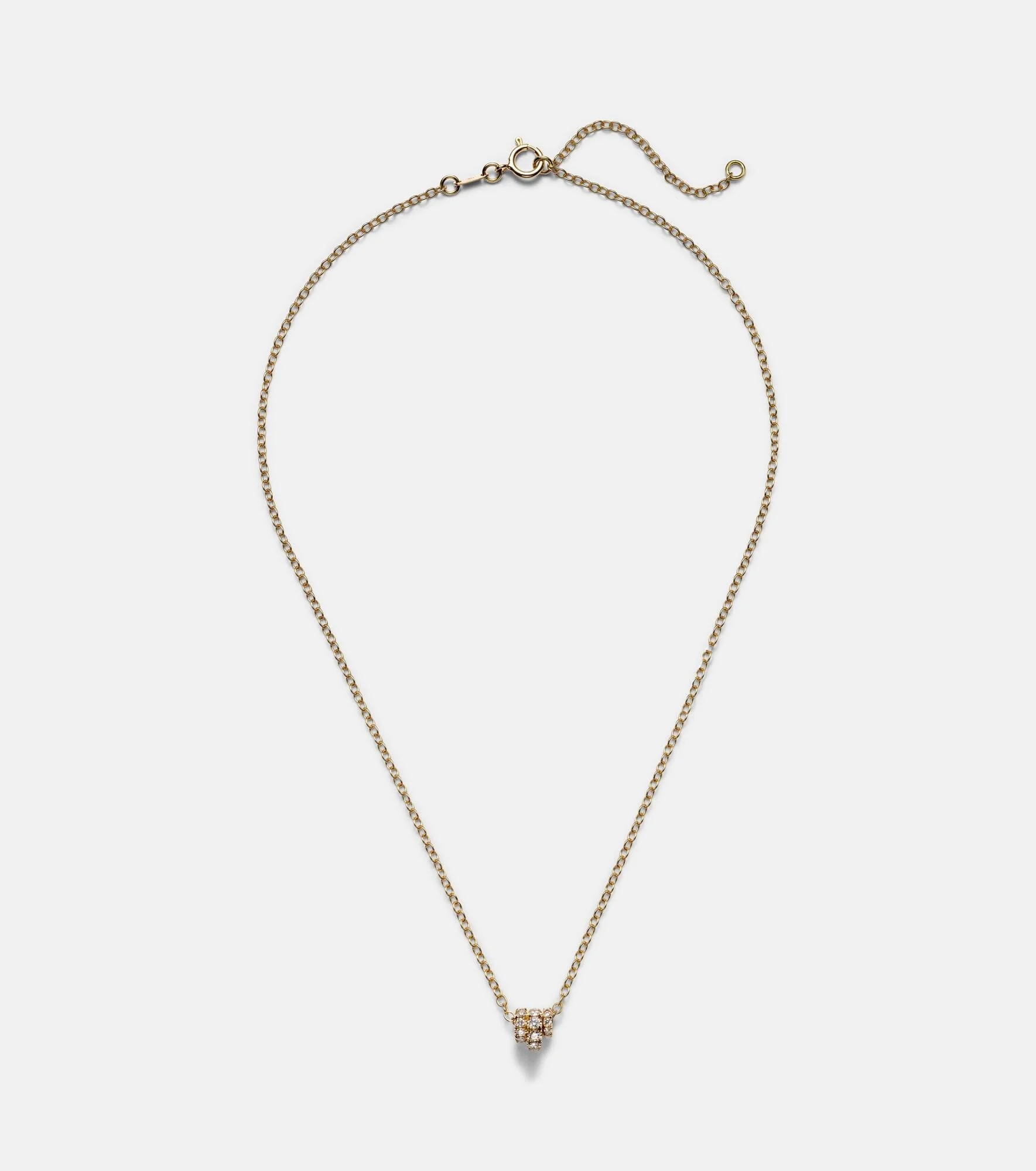 Vesta 18kt gold chain necklace with diamonds - 1