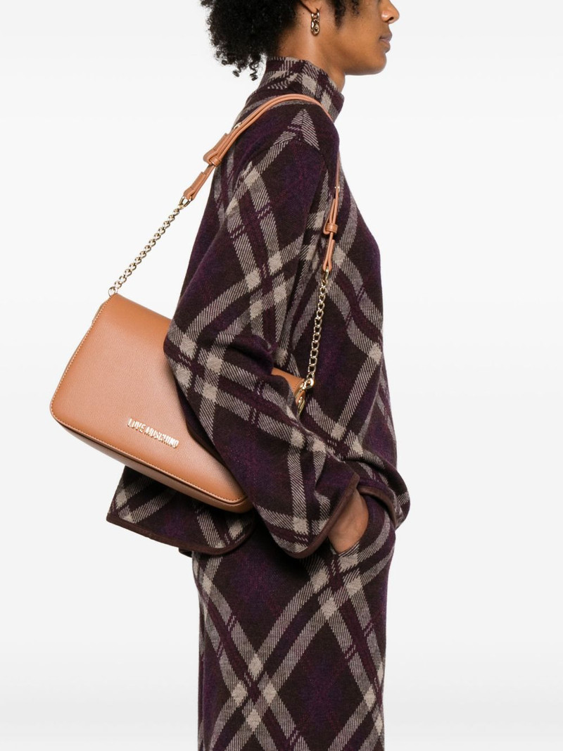 Moschino logo-plaque shoulder bag outlook