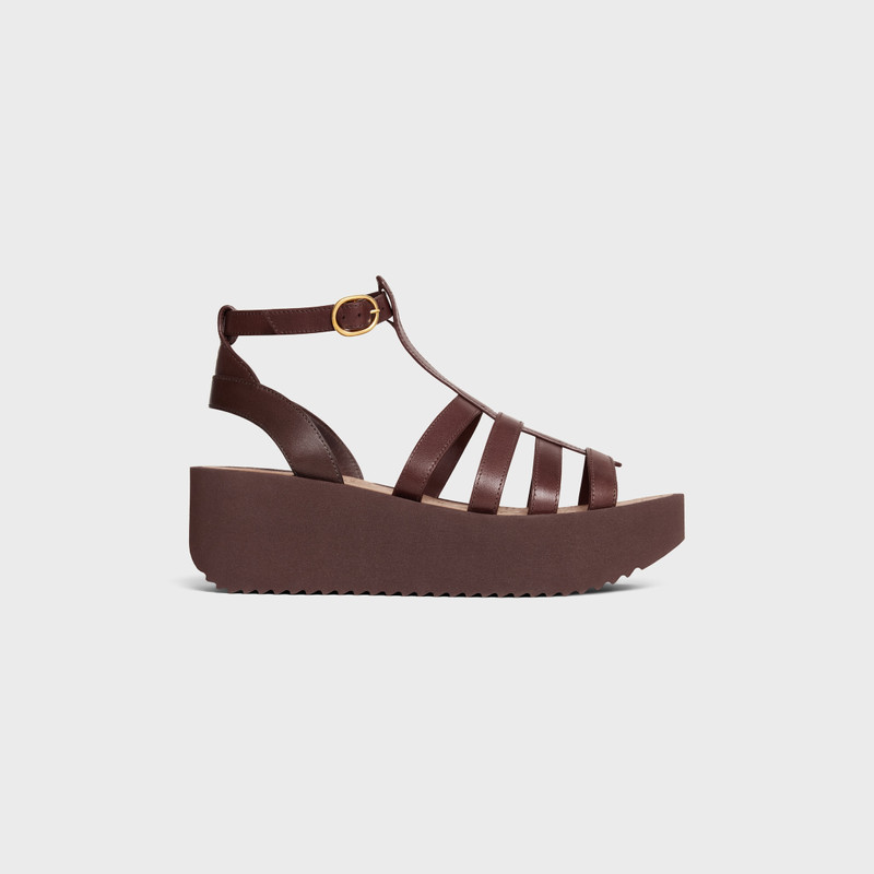SUNNY WEDGE SANDAL IN Calfskin - Vegetal Tanning 1