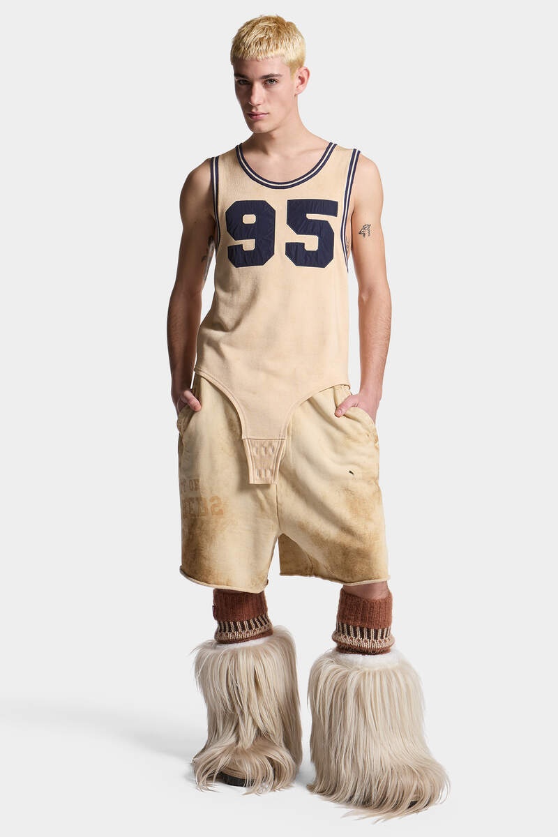 DIRTY OLD DYED FLEECE SHORT PANTS - 3