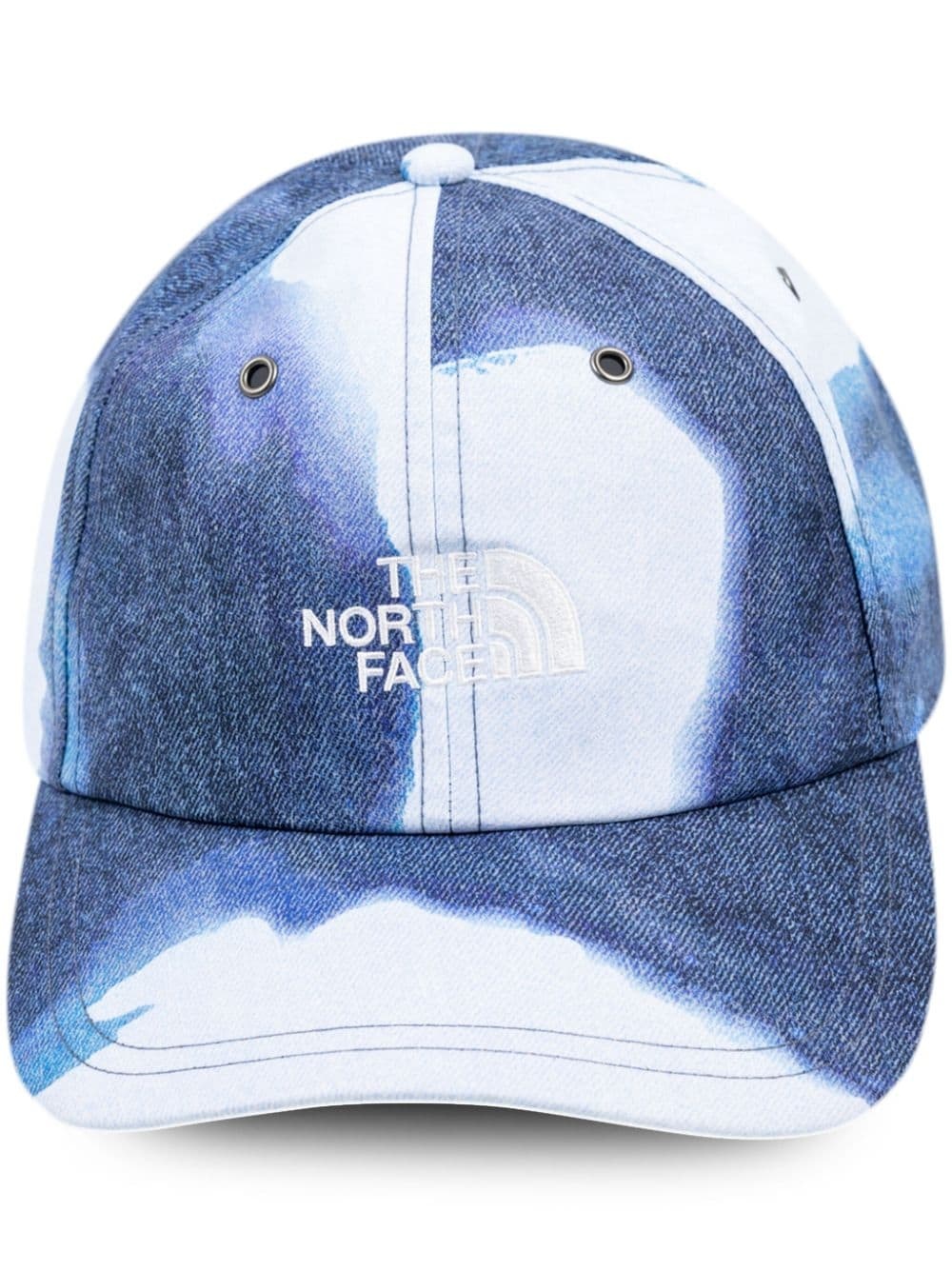 x TNF bleached denim print 6-panel cap - 1