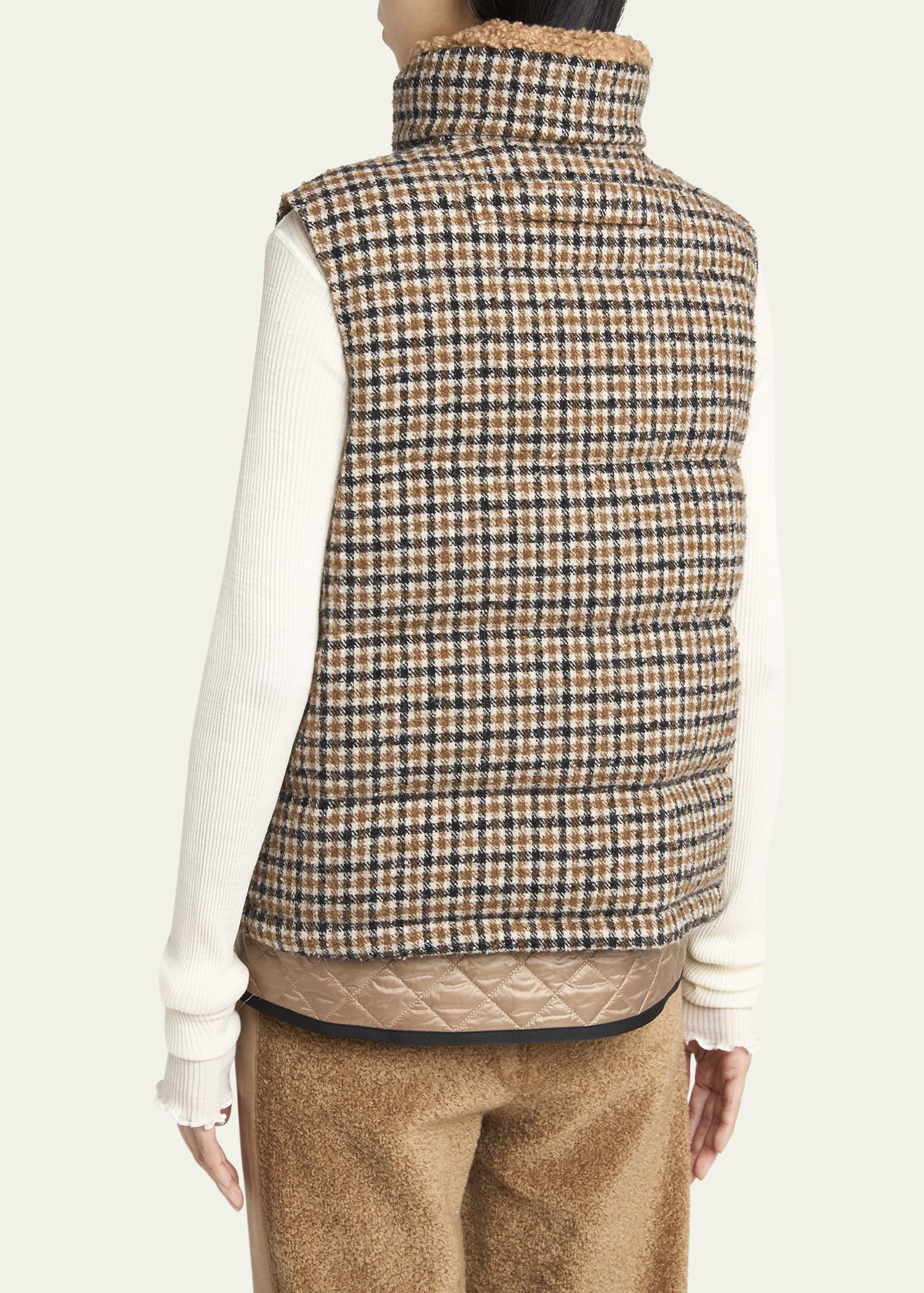 Touvet Check Down Puffer Vest - 3