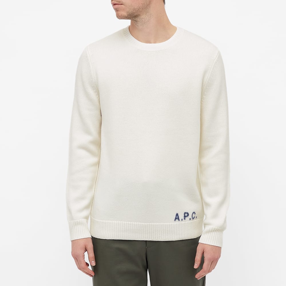 A.P.C. Edward Logo Crew Knit - 4