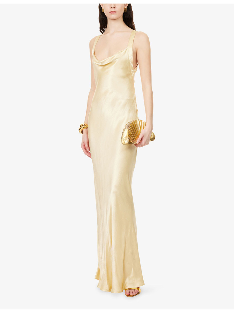 BEC + BRIDGE Gia Halterneck Satin Maxi Dress outlook
