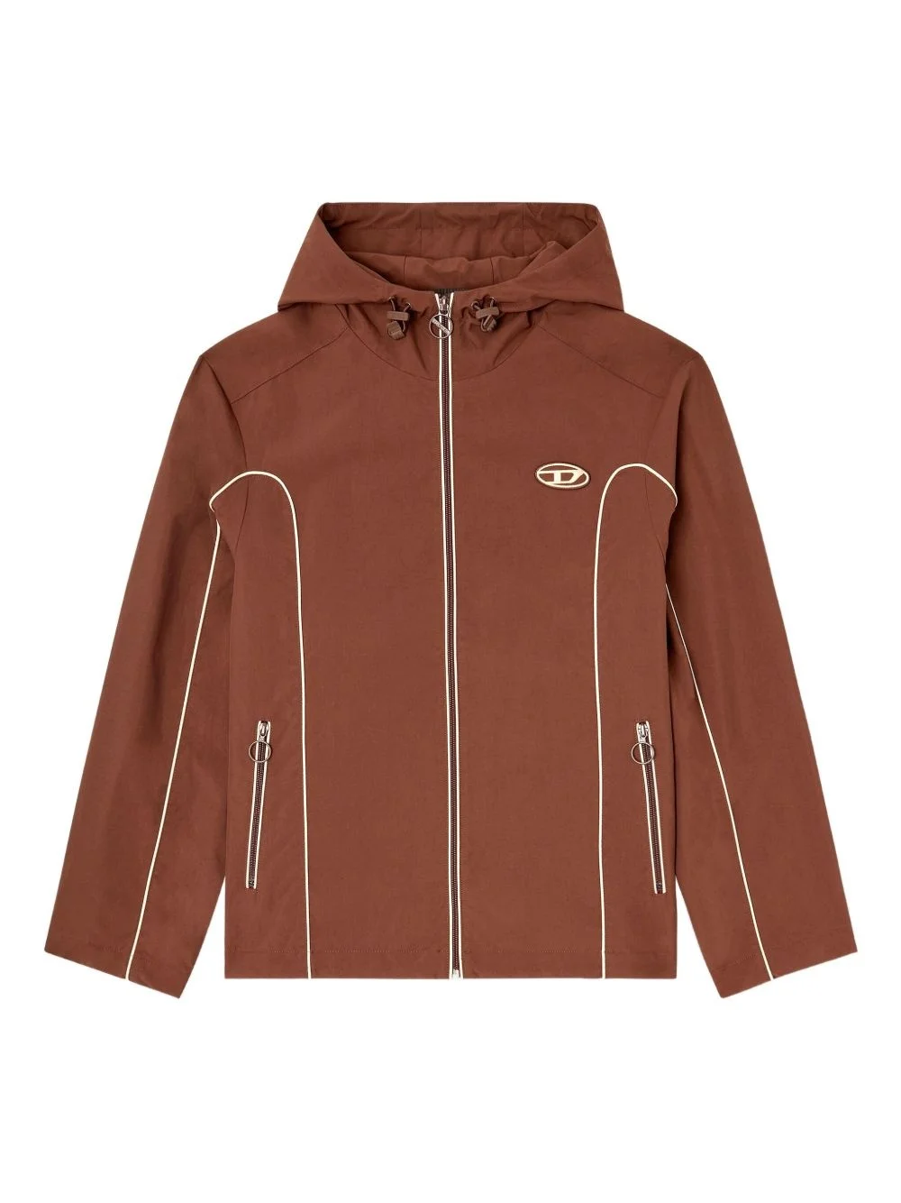 piped hooded jacket - 1