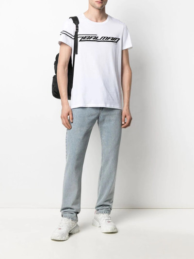 Balmain flocked-logo T-shirt outlook