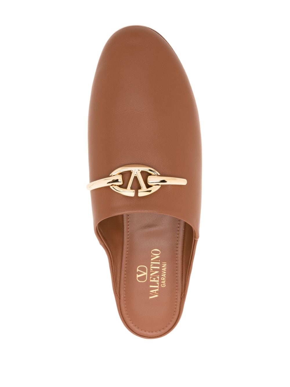 VLogo Signature leather mules - 4