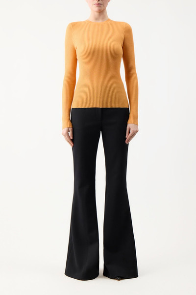 GABRIELA HEARST Browning Knit in Fluorescent Orange Silk Cashmere outlook