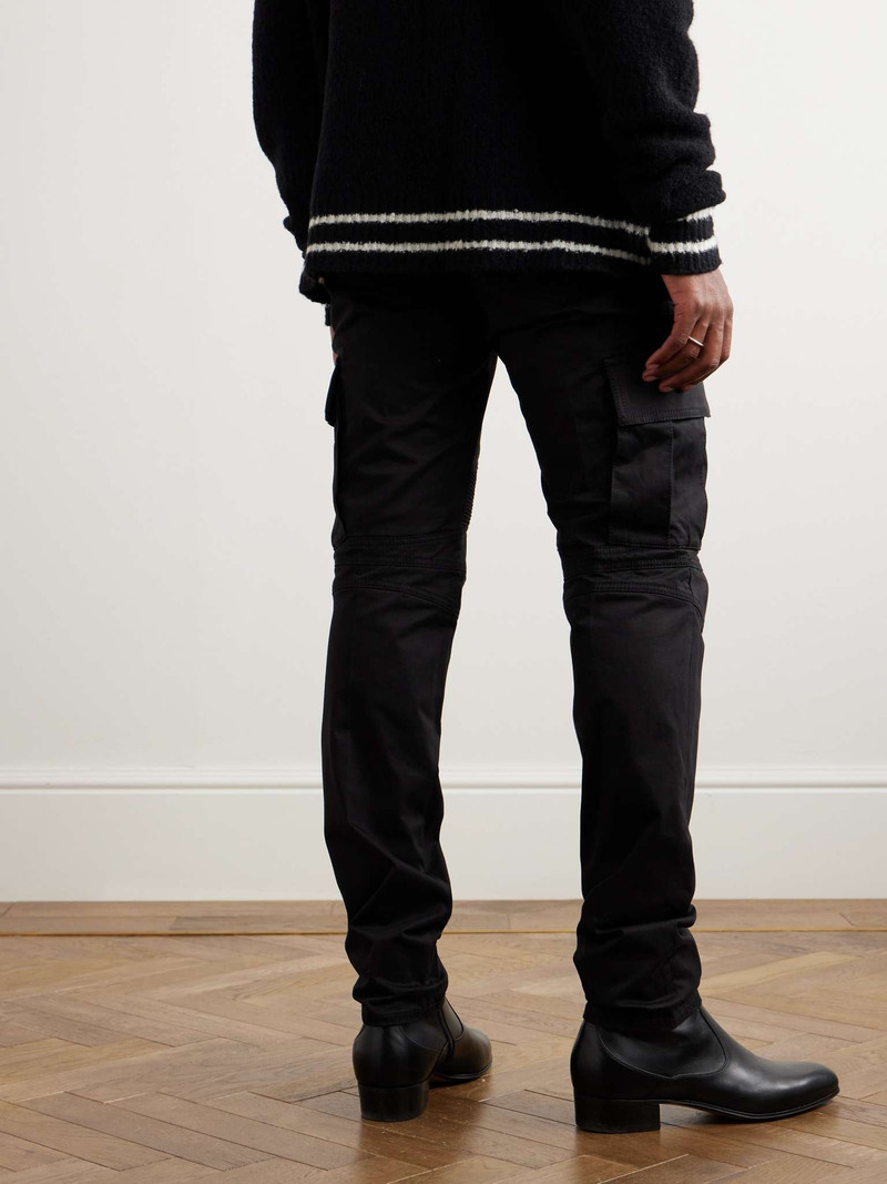Tapered Panelled Stretch-Cotton Cargo Trousers 4