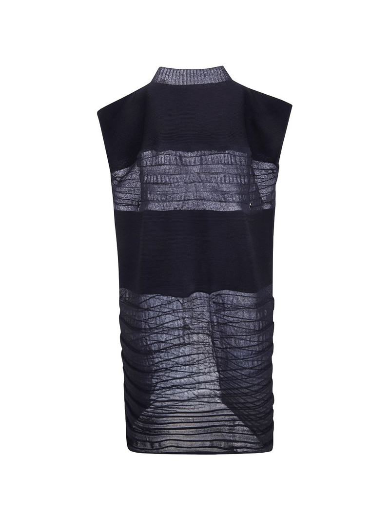 ISSEY MIYAKE pleated high-neck dress outlook