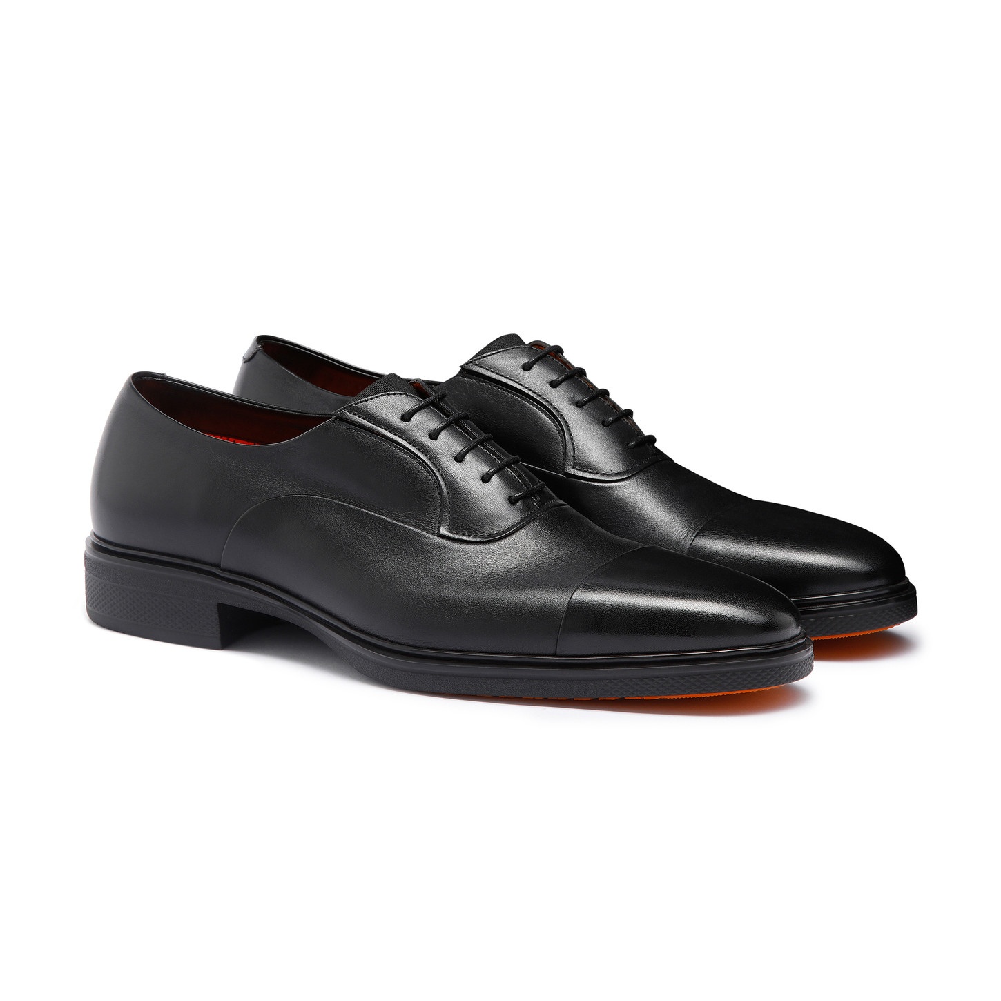 Men's black leather Easy lace-up - 3