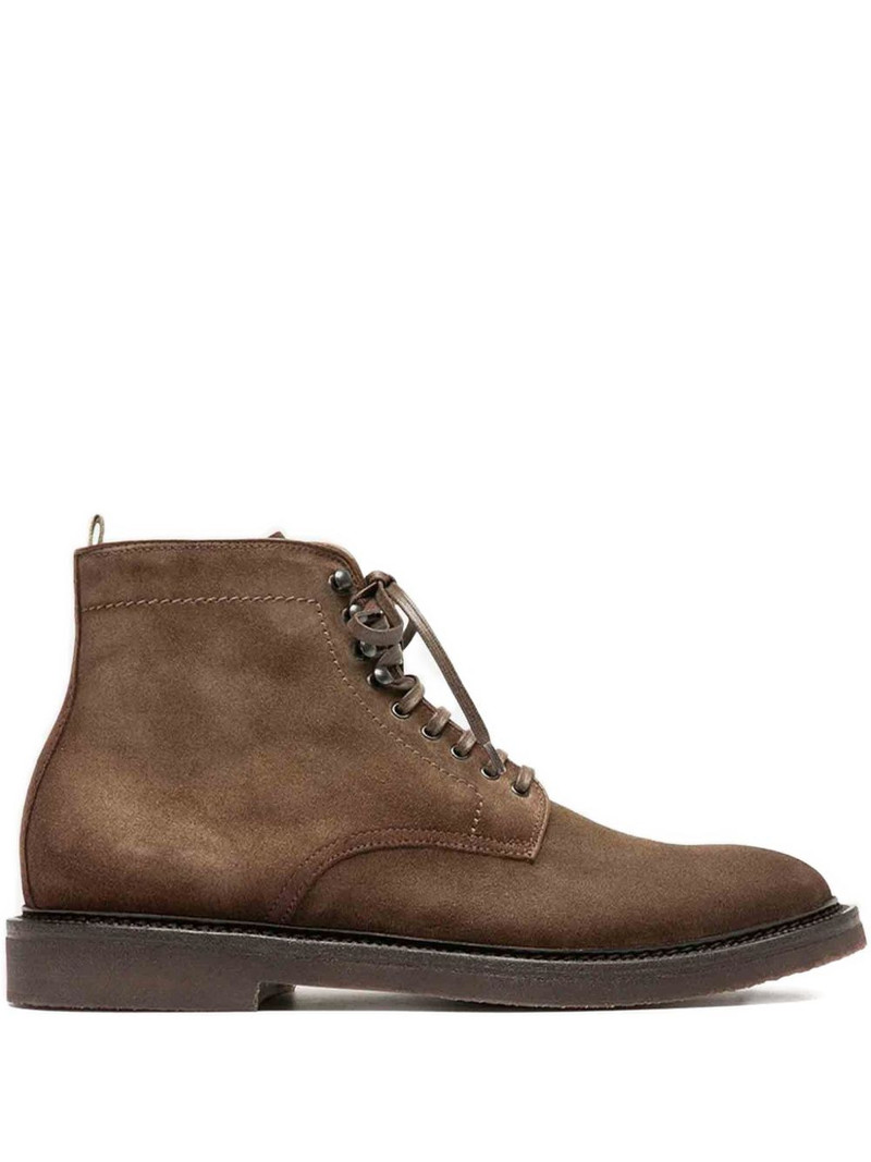 lace-up suede boots 1